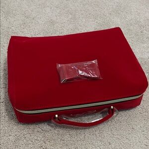 Estee Lauder Red Travel Bag